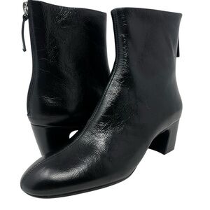 Mango Sleek Black Ankle Booties